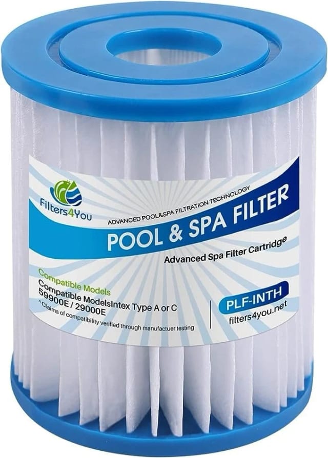 Pool filter cartridge, F4Y-PLF-INTH, compatible with Intex 28601/28602 filter pump models