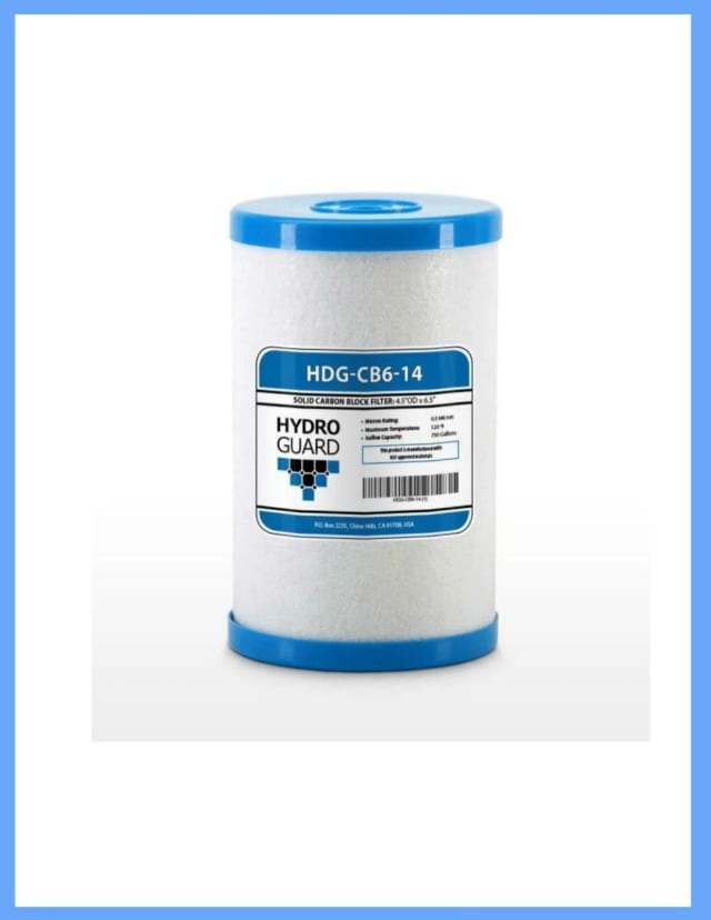 Carbon block water filter cartridge, compatible with Hydro Guard HDG-CB6-14