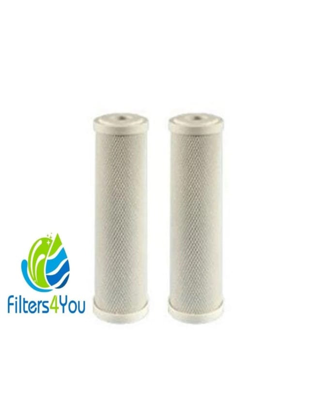 2-Pack – Compatible with WaterPur CCI-10-CLW Activated Carbon Block Filter