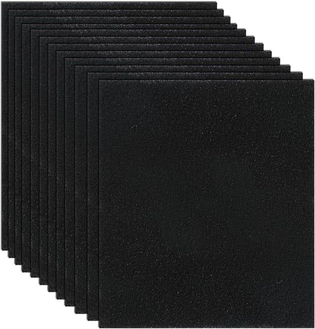 CFS Cat Litter Box Charcoal Filters – 12 Pack – 6" x 6.5"