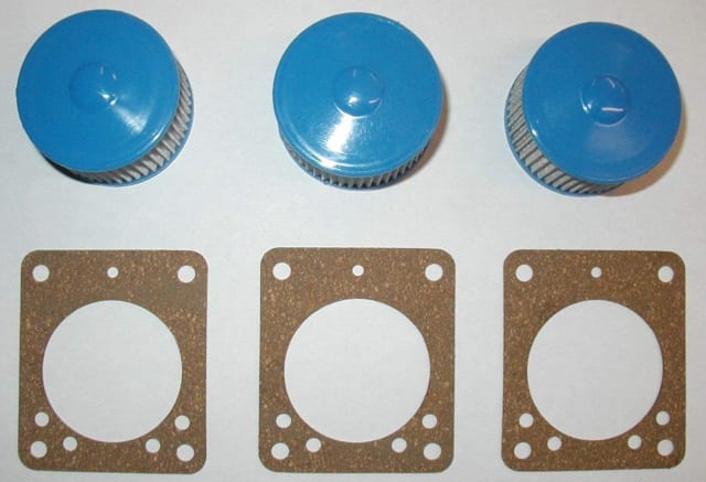 3-pack strainer kits with gaskets, compatible with Suntec and Beckett oil burners, models A2VA7116 and A2EA6520