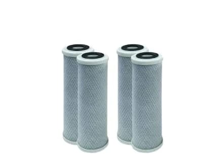 4-pack water filter cartridges, 1 micron, whole house, compatible with DW-CMR 9-3/4 models