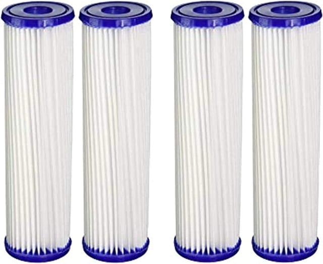 4-pack whole house water filter cartridges, compatible with EQ-PFC.35 models, white