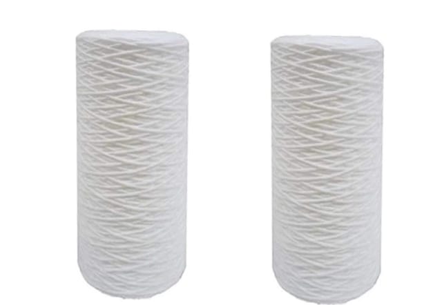 2-pack string-wound polypropylene water filter cartridges, 0.5 micron, 10 x 4.5 inches, compatible with WP.5BB97P models