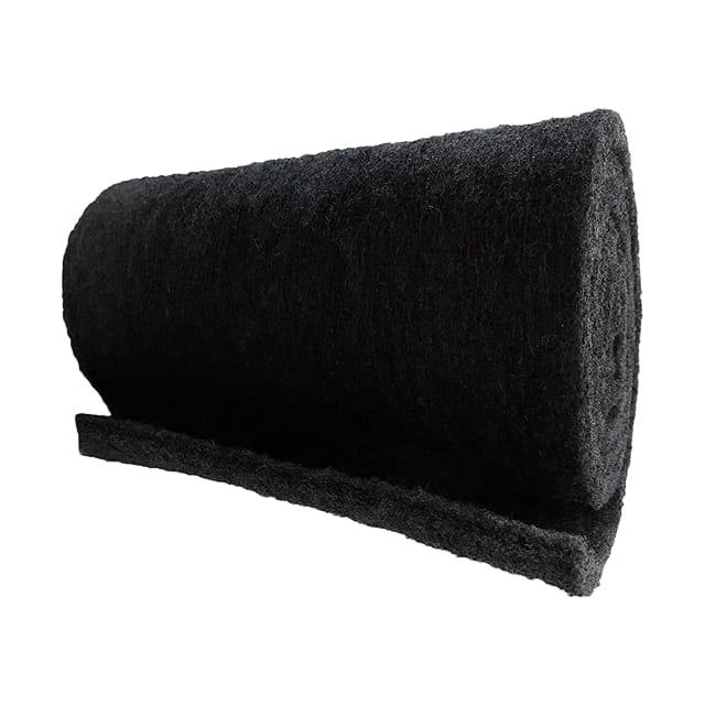 Cut-to-fit carbon-infused filter pad media for aquarium fish tanks and ponds