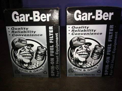 2-pack spin-on oil fuel filter replacement cartridges, compatible with Gar-Ber Model R