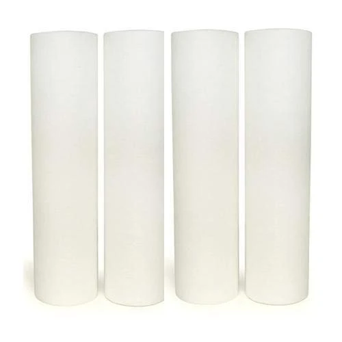 4-pack sediment filter cartridges, 1 micron, 10 inches, compatible with SpectraPure Micro-Tec systems