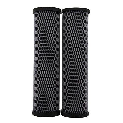 2-pack carbon water filter cartridges, 5 micron, compatible with OmniFilter T01, TO1, and TO1-DS