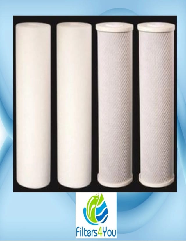 Big Blue CTO carbon block and sediment replacement filter cartridge set, 20 x 4.5 inches