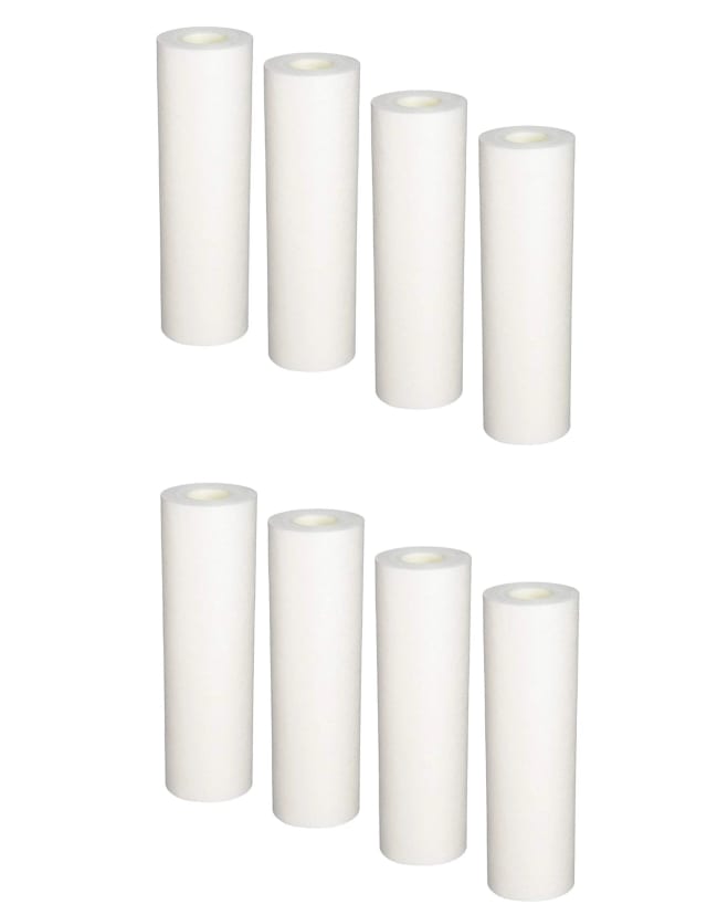 4-pack sediment water filter cartridges, 5 micron, compatible with Watts and Flow-Pro 5M-8PK models