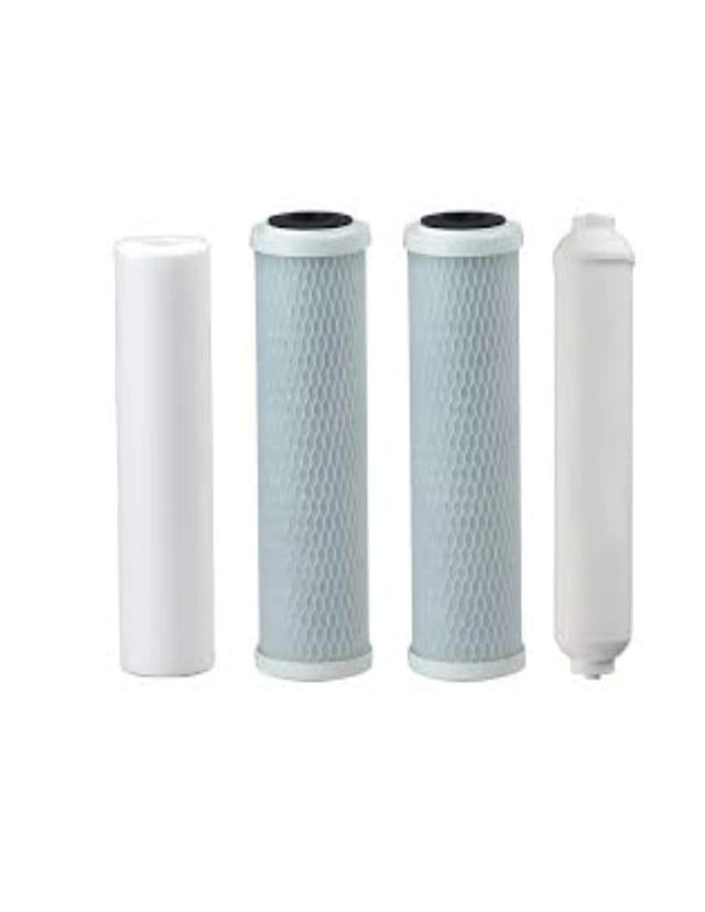 4-pack reverse osmosis filter kit cartridges, white, compatible with RO5-100 models