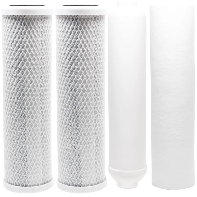 CFS Universal 10" Carbon Block, Sediment & Inline Filter Set – Fits APEC ROES-50, RO-90