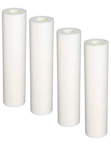 4-pack sediment filter cartridges, 0.5 micron, 10 inches, compatible with SpectraPure Micro-Tec models