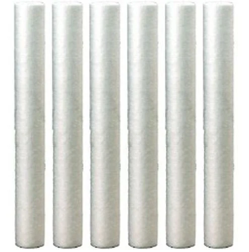 6-pack whole house sediment water filter cartridges, 5 micron, 20 x 2.5 inches