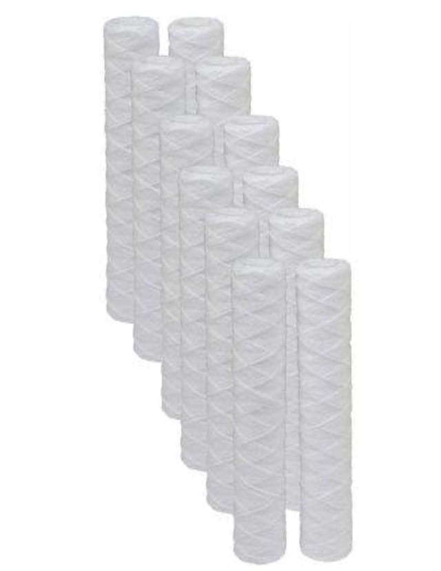 CFS String Wound Sediment Filters – 12 Pack – 5 Micron – 10" – Fits Watts 500181