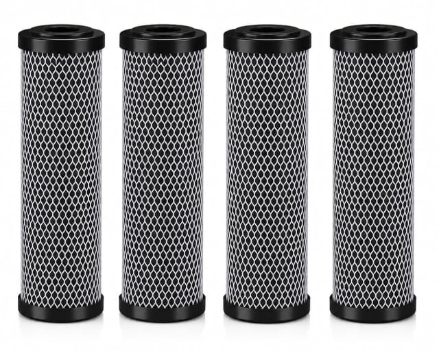 CFS Carbon Block Water Filters – 4 Pack – 10 x 2.5 – Fits T01-SS, T01-DS, C1, D-10