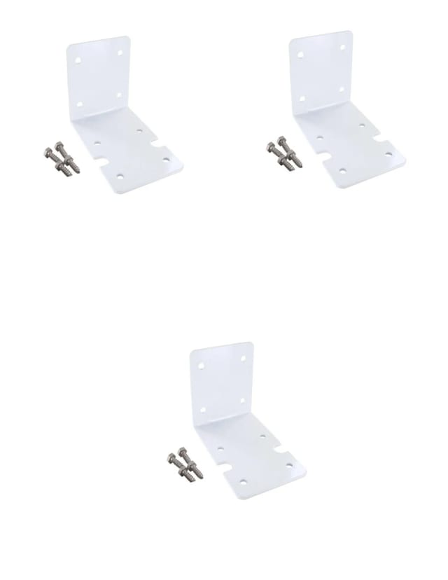 Filter housing mounting bracket set, pack of 3 with 12 screws, compatible with 3M CUNO Aqua-Pure AP-MB801