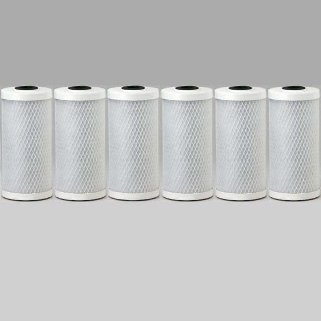 6-pack carbon block water filters compatible with KX Matrikx +CTO/2 32-425-125-975 models