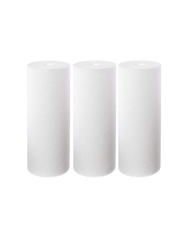 3-pack whole-house sediment water filter cartridges, 20 micron, 10 x 4.5 inches, compatible with SDC-45-1020 models