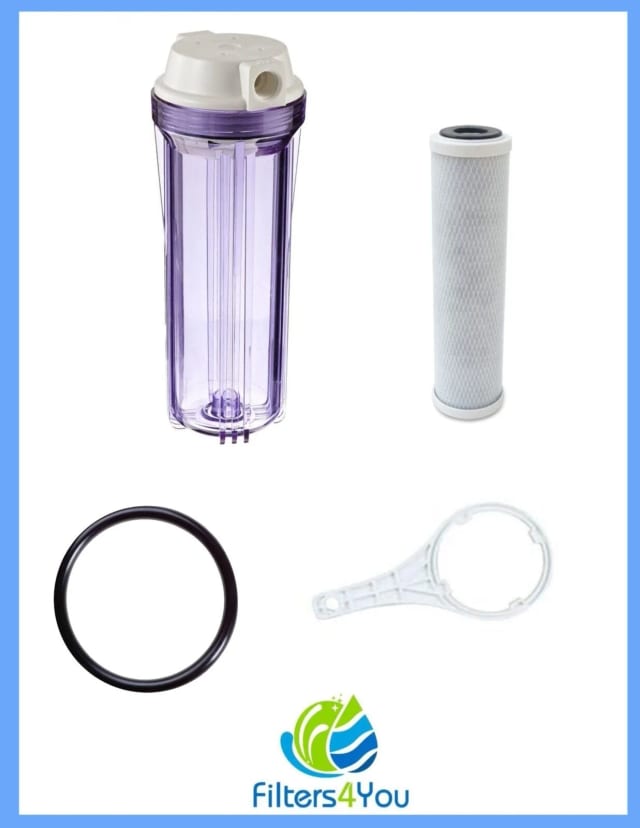10-inch water filter housing canister, compatible with Forest River Waterpur CCI-10-CLW