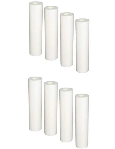 8-pack poly-spun water filter cartridges, compatible with PS20-10C models