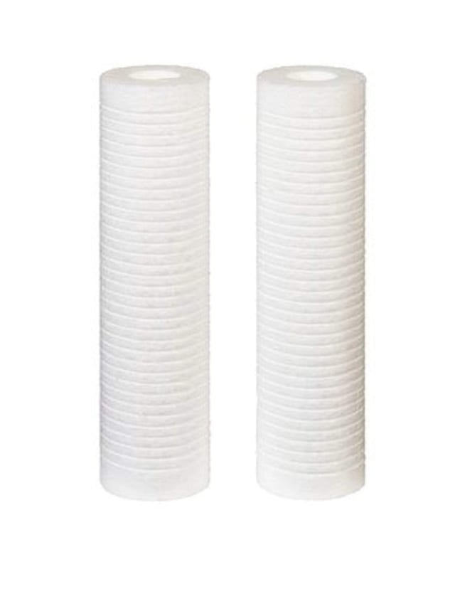 2-pack whole house replacement water filter cartridges, 10 inches, white, compatible with Heater Treater 10