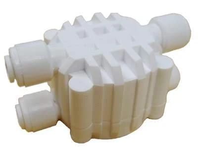 Auto shut-off valve with quick-connect fittings, white, compatible with Hydronamic ASV4000Q systems