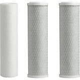 3-pack replacement pre-filter set for Ultimate Series reverse osmosis systems, 3-stage filtration, white