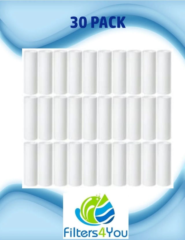 30-pack of 5 micron whole house sediment water filters, 10 x 2.5 inches, fits Pentek P5