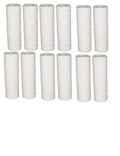 12-pack whole house basic water filter cartridges, 12,000-gallon capacity, compatible with CW-MF systems