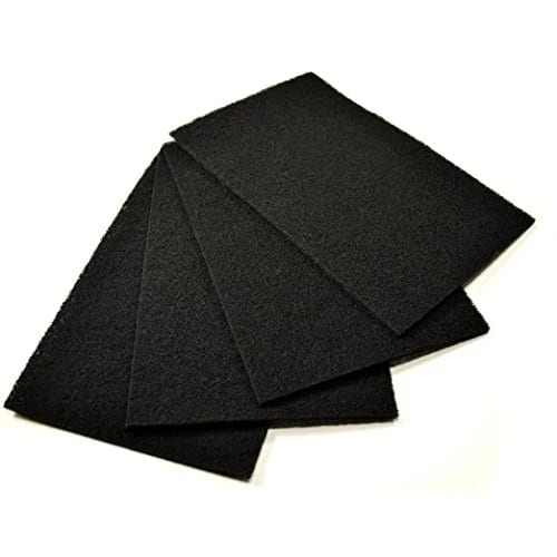 4-pack universal activated carbon air filters, 6 x 9.25 inches, black, compatible with HAP9412-9424 series air purifiers