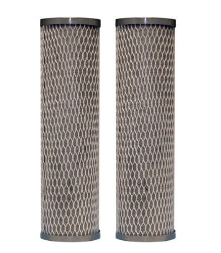 2-pack universal whole house carbon wrap filter cartridges, compatible with DuPont WFPFC8002