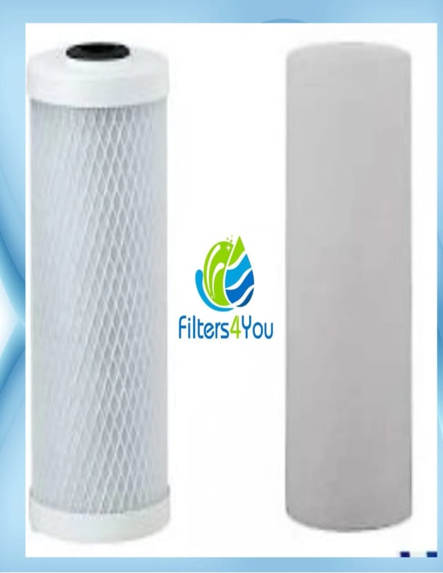 Big Blue carbon block and sediment filter cartridge set, 5 micron, 20 x 4.5 inches