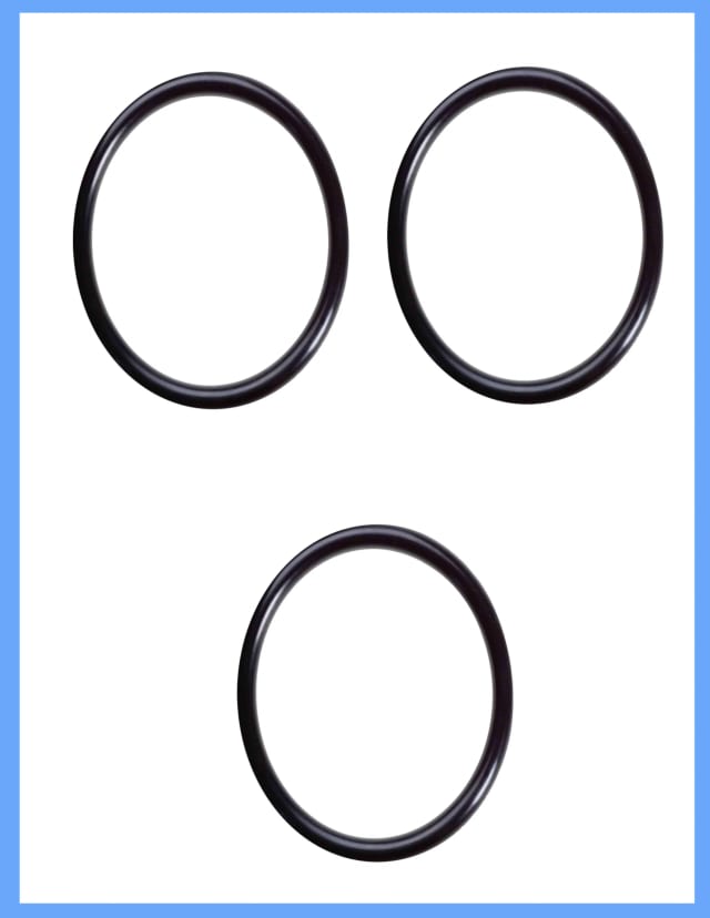 3-pack replacement o-rings for The Water Pur Company RCS 10-inch RV water filter canister