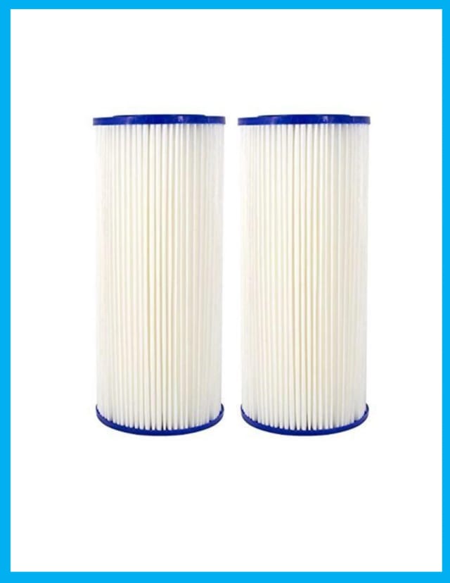 Pleated high-flow whole house water filter, compatible with HDX HDX4PF4