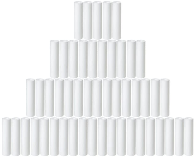 50-pack sediment water filter cartridges, 10 micron, 10 x 2.5 inches, compatible with Pentek PD-10-934 systems