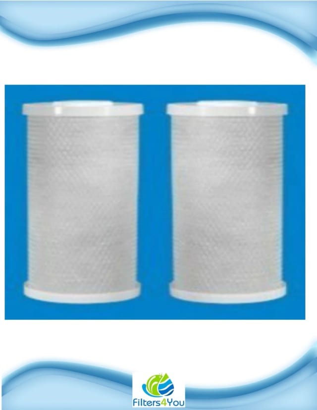2-pack 10-inch Big Blue water filters, compatible with Pentek GAC-BB systems