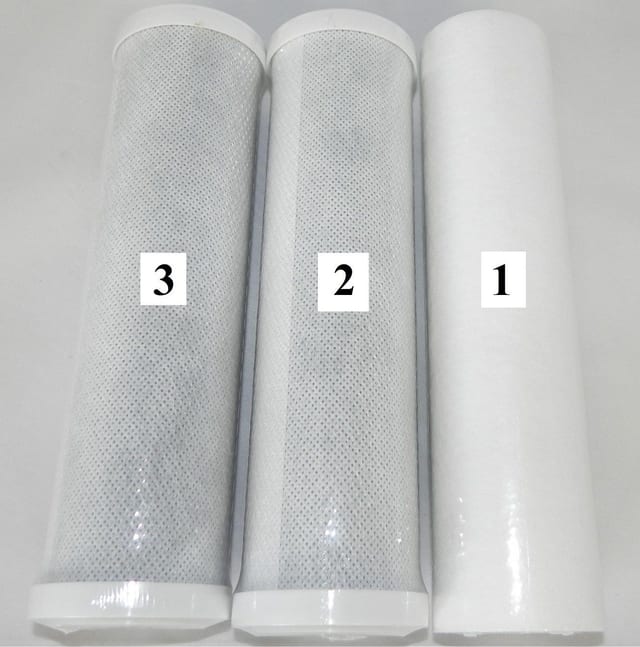 Sediment and carbon block filter compatible with Water General FK-3, models RD102 and RD150
