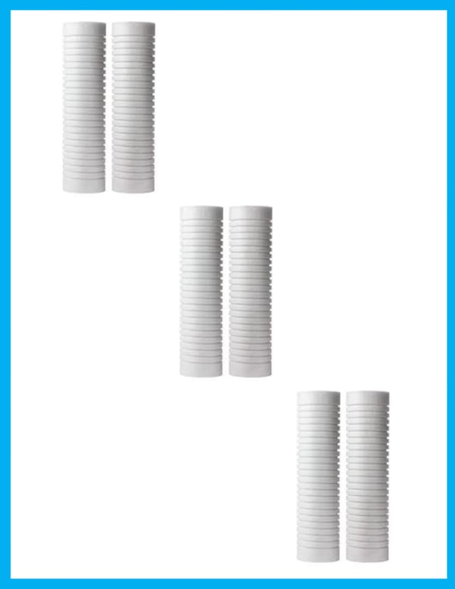 6-pack water filters compatible with Whirlpool GD05 and Aqua-Pure AP110