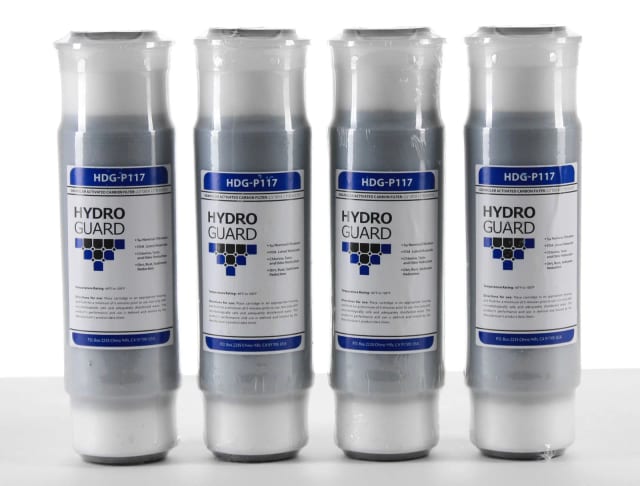 4-pack coconut GAC carbon water filters, compatible with Aqua-Pure/Cuno AP117, HDG-P117