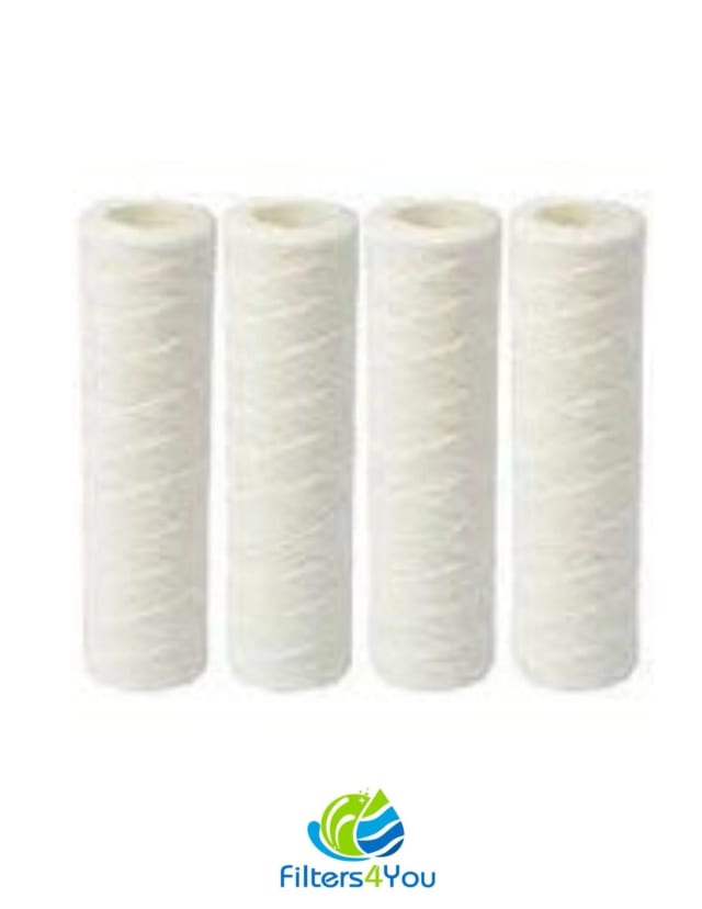 4-pack string-wound household water filters, compatible with HDX HDX2SF4 universal systems