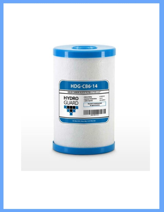 Carbon block water filter cartridge, compatible with Hydro Guard HDG-CB6-14