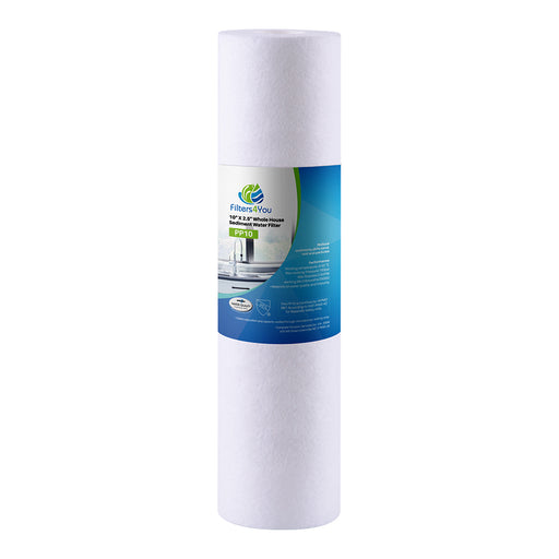1 Micron Spun Polypropylene Sediment Filter 10" x 2.5" – Case of 50