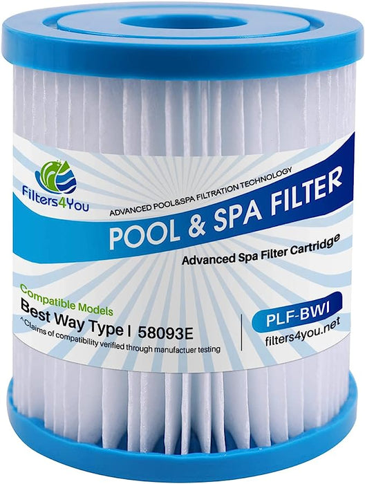 Filters4you- F4Y- PLF-BWI Pool Filter Replacement for Type I 300/330 Gal/H Filter Pump Systems (Pump Model 58511/E Pume) Filter Cartridges, 2 Pack