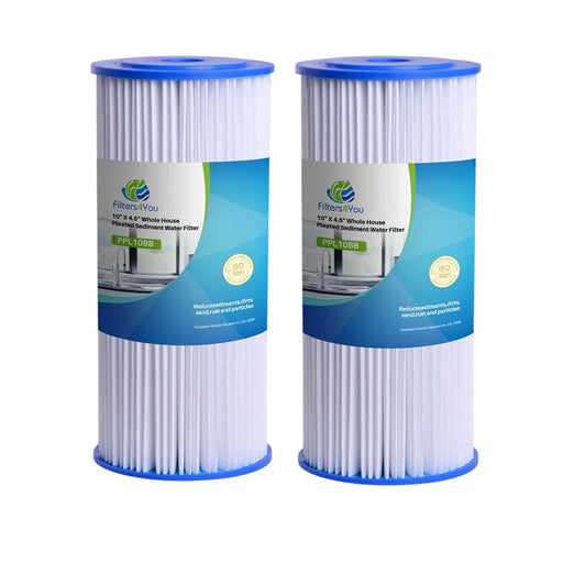 CFS – Whole House Pleated High Flow Water Filter Cartridges Compatible with HDX HDX4PF4 Models – Remove Bad Taste & Odor – Replacement Water Filter Cartridge – 30 Micron