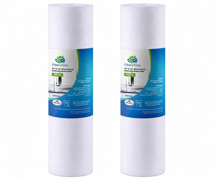 CFS Sediment Water Filters – 1 Micron – 10" x 2.5" – Fits Everpure EV953440, EC110