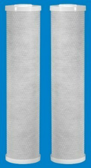 2-PACK Of 5 Micron Big Blue Coconut Shell Carbon Block Water Filter 20"x4.5" ...