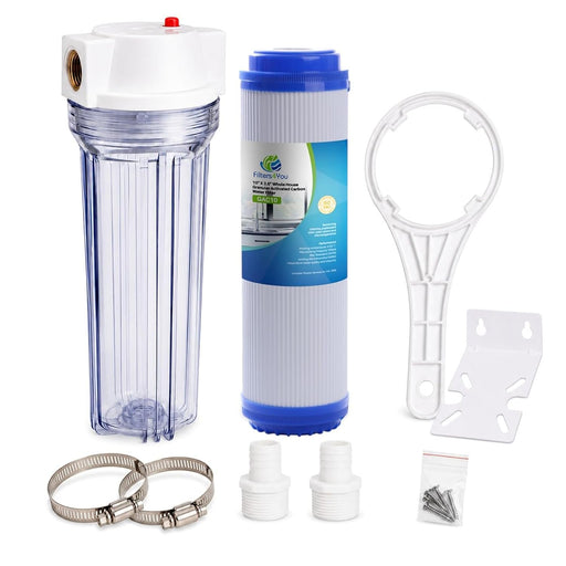 CFS Cold Plunge Carbon Filtration Kit – 10" Housing – GAC Filter – 3/4" NPT
