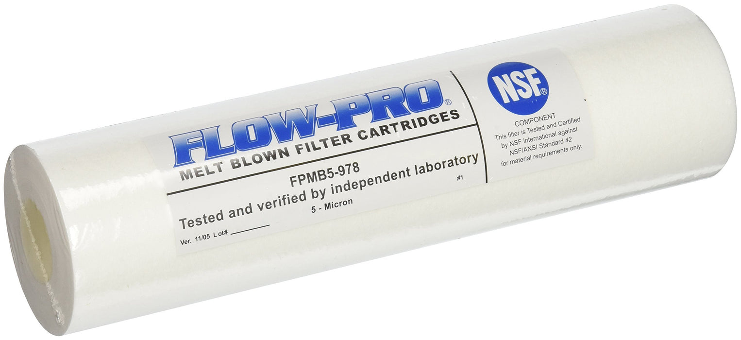 FLOW-PRO 5M-4PK Sediment Water Filter Cartridge – 5 Micron – 4 Pack