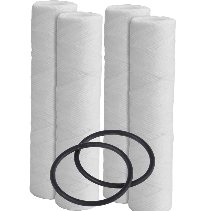 Filters4you String Wound Sediment Filters – 10" x 2.5" – Fits GE FXWSC, GXWH04F, GXWH20S